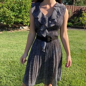 Sunny Leigh summer dress black white pattern light